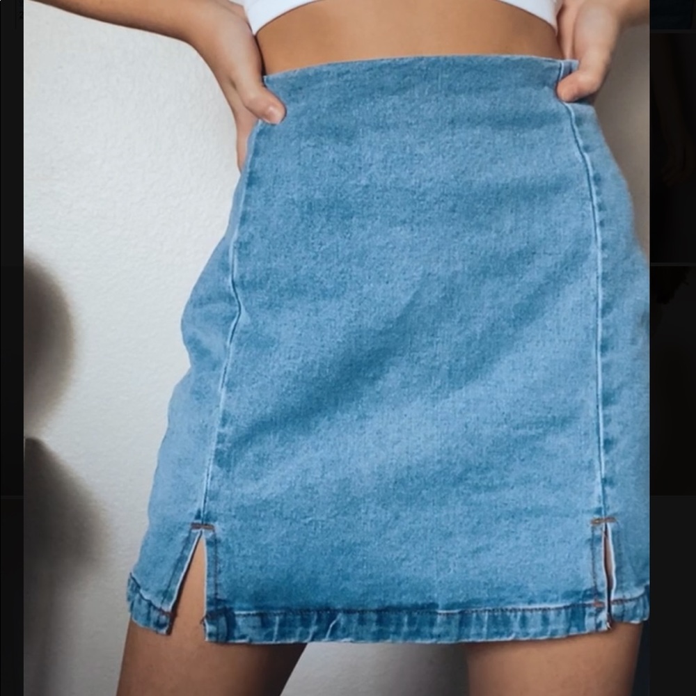 Brandy Melville Jean Skirt